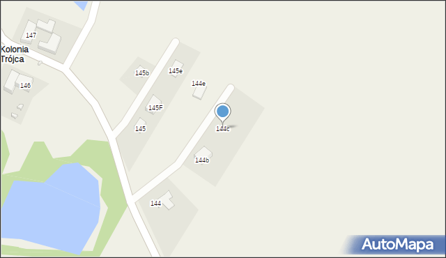 Trójca, Trójca, 144c, mapa Trójca
