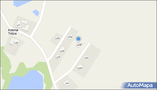 Trójca, Trójca, 144e, mapa Trójca