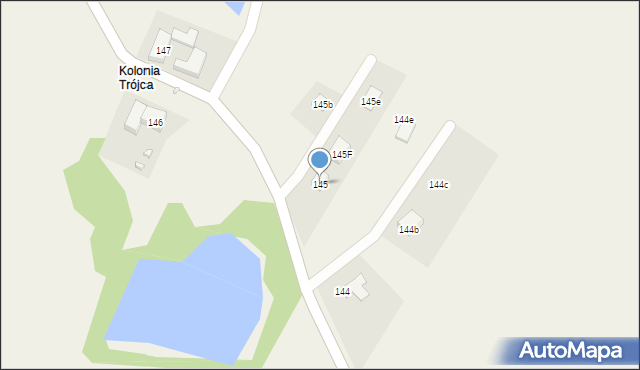 Trójca, Trójca, 145, mapa Trójca