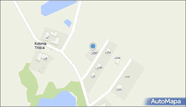 Trójca, Trójca, 145b, mapa Trójca