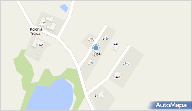 Trójca, Trójca, 145F, mapa Trójca