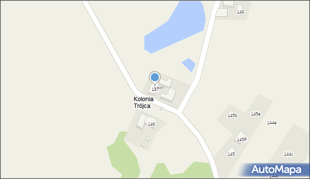 Trójca, Trójca, 147, mapa Trójca