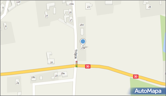 Trójca, Trójca, 23a, mapa Trójca