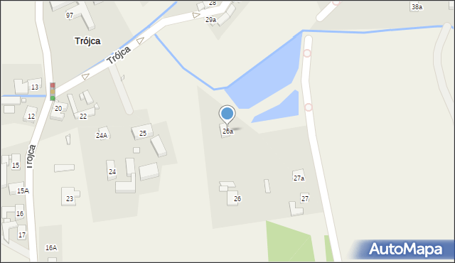 Trójca, Trójca, 26a, mapa Trójca