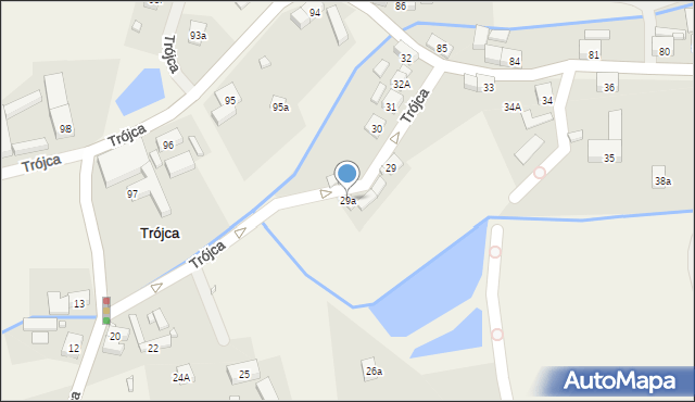 Trójca, Trójca, 29a, mapa Trójca