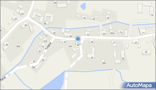 Trójca, Trójca, 34, mapa Trójca