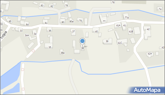 Trójca, Trójca, 38, mapa Trójca