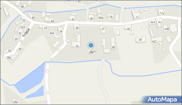 Trójca, Trójca, 38a, mapa Trójca
