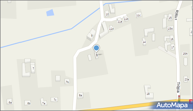 Trójca, Trójca, 8, mapa Trójca