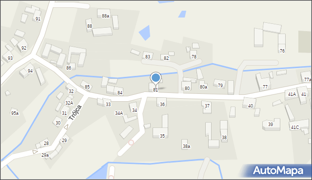 Trójca, Trójca, 81, mapa Trójca
