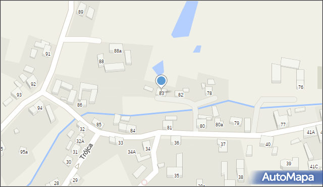 Trójca, Trójca, 83, mapa Trójca