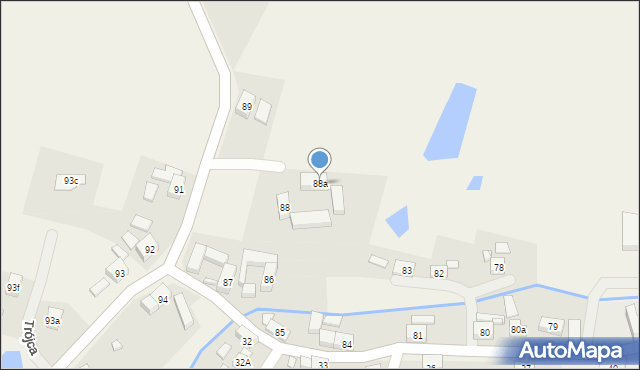 Trójca, Trójca, 88a, mapa Trójca