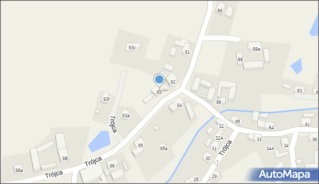 Trójca, Trójca, 93, mapa Trójca