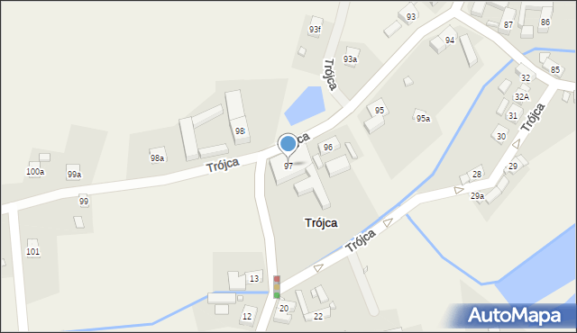 Trójca, Trójca, 97, mapa Trójca
