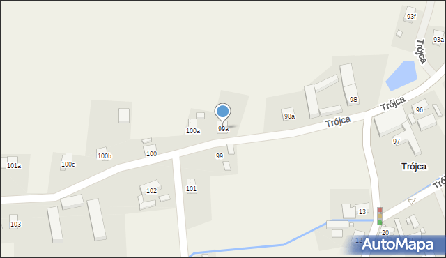 Trójca, Trójca, 99a, mapa Trójca