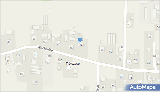 Trójczyce, Trójczyce, 98, mapa Trójczyce