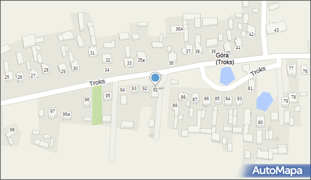 Troks, Troks, 91, mapa Troks