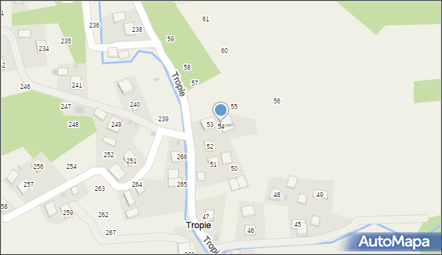 Tropie, Tropie, 54, mapa Tropie