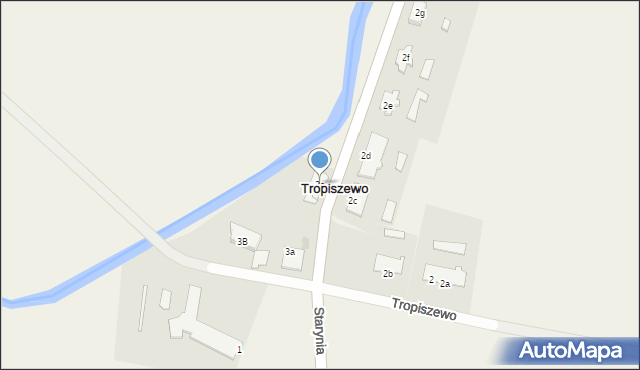 Tropiszewo, Tropiszewo, 3c, mapa Tropiszewo