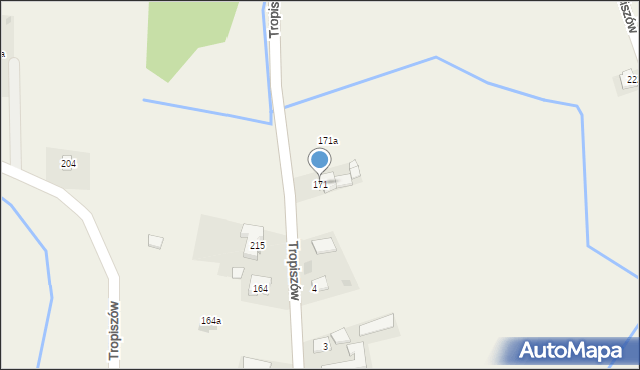 Tropiszów, Tropiszów, 171, mapa Tropiszów