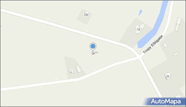 Tropy Elbląskie, Tropy Elbląskie, 1a, mapa Tropy Elbląskie