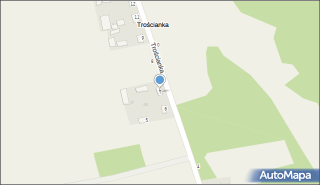 Trościanka, Trościanka, 7, mapa Trościanka