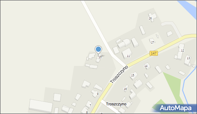 Troszczyno, Troszczyno, 10/2, mapa Troszczyno