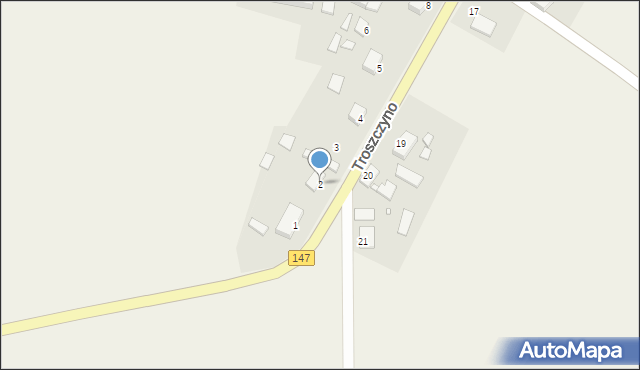 Troszczyno, Troszczyno, 2, mapa Troszczyno