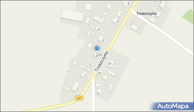 Troszczyno, Troszczyno, 4, mapa Troszczyno