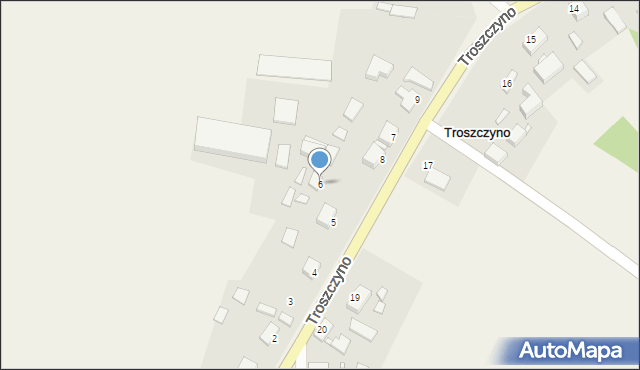 Troszczyno, Troszczyno, 6, mapa Troszczyno
