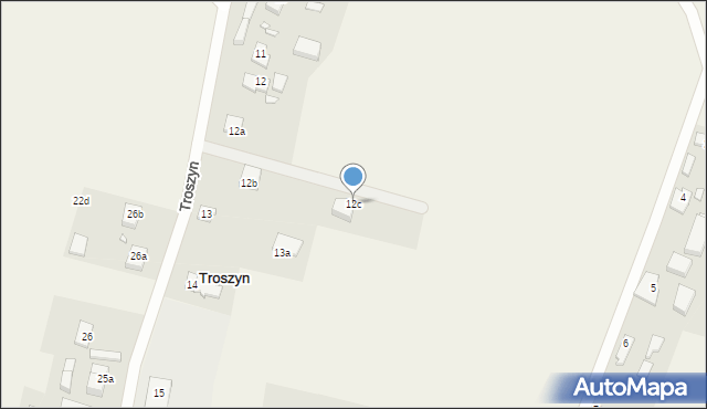 Troszyn, Troszyn, 12c, mapa Troszyn