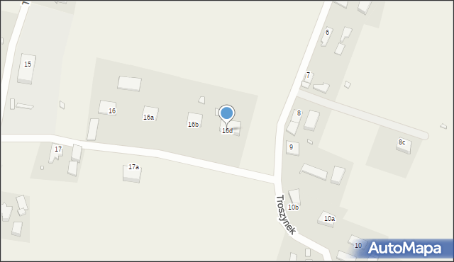 Troszyn, Troszyn, 16d, mapa Troszyn