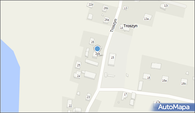 Troszyn, Troszyn, 25b, mapa Troszyn