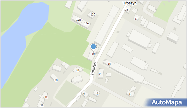Troszyn, Troszyn, 10, mapa Troszyn