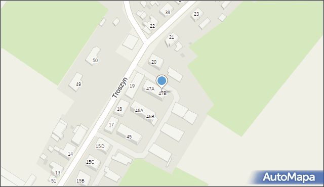 Troszyn, Troszyn, 47B, mapa Troszyn