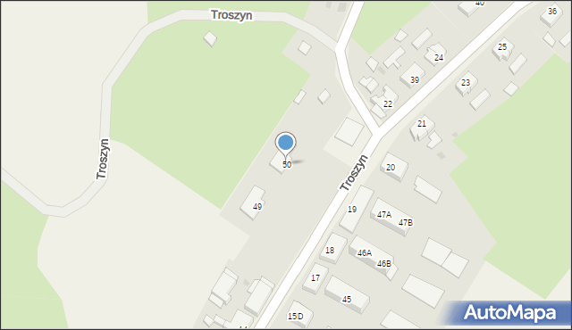 Troszyn, Troszyn, 50, mapa Troszyn