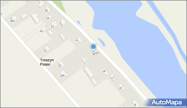 Troszyn Polski, Troszyn Polski, 19, mapa Troszyn Polski