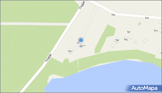 Trupel, Trupel, 58l, mapa Trupel