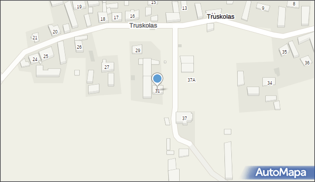 Truskolas, Truskolas, 31, mapa Truskolas
