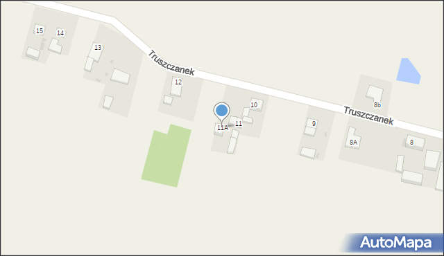 Truszczanek, Truszczanek, 11A, mapa Truszczanek