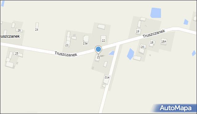 Truszczanek, Truszczanek, 21, mapa Truszczanek