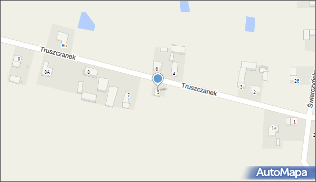 Truszczanek, Truszczanek, 5, mapa Truszczanek