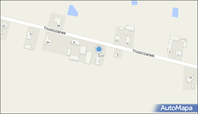 Truszczanek, Truszczanek, 7, mapa Truszczanek