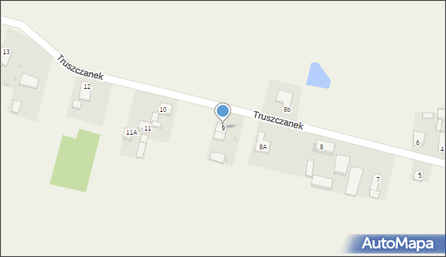 Truszczanek, Truszczanek, 9, mapa Truszczanek