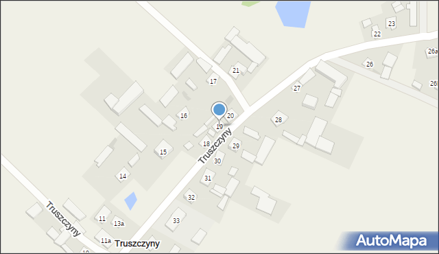 Truszczyny, Truszczyny, 19, mapa Truszczyny