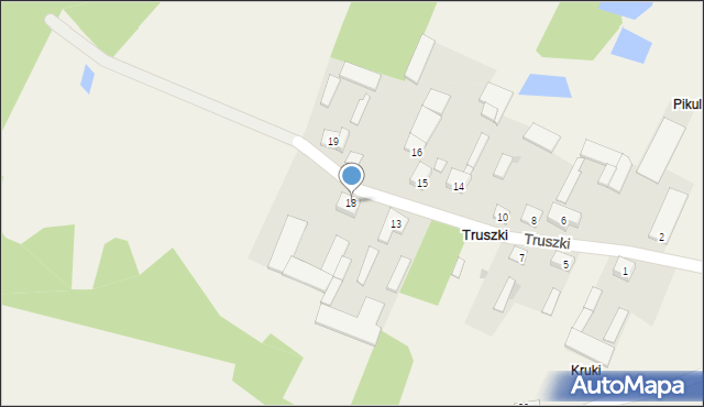 Truszki, Truszki, 18, mapa Truszki