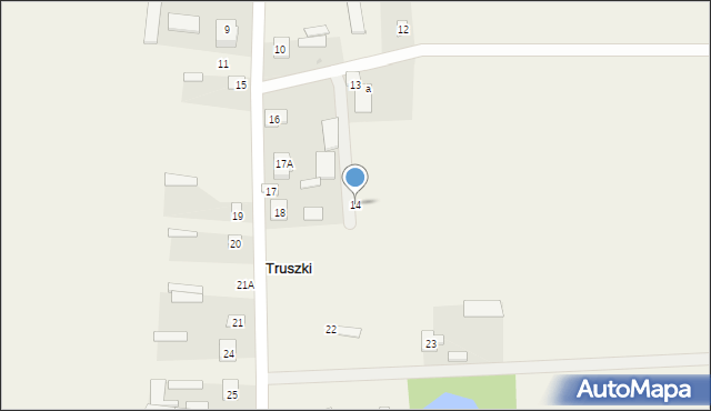 Truszki, Truszki, 14, mapa Truszki