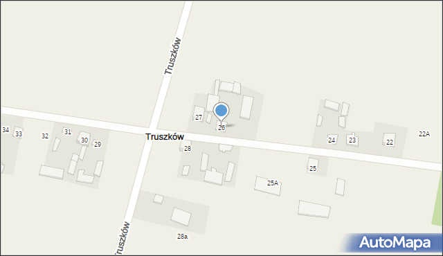 Truszków, Truszków, 26, mapa Truszków