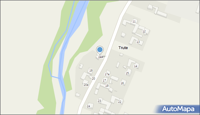 Trute, Trute, 14A, mapa Trute