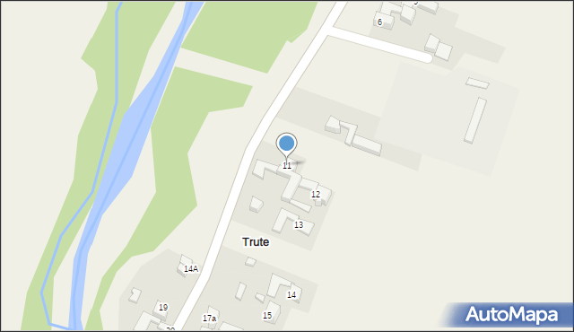 Trute, Trute, 11, mapa Trute
